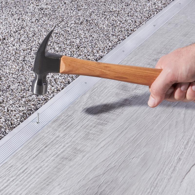 M-D Building Products 0.3 in. H X 1.38 in. W X 36 in. L Prefinished Silver Aluminum Carpet Trim