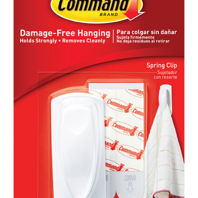 3M Command Medium Plastic Spring Clip 3 in. L