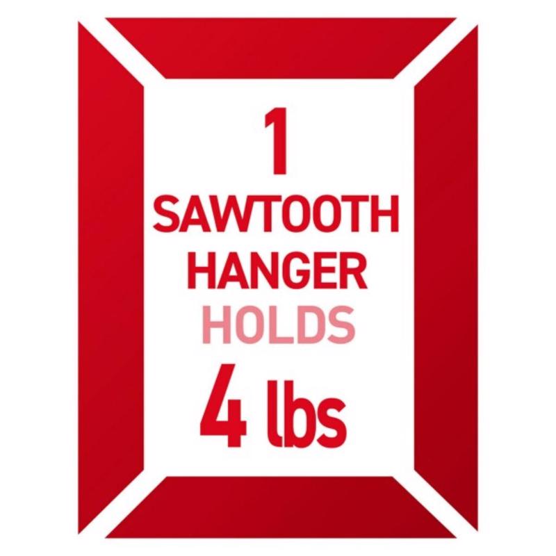 3M Command White Sawtooth Picture Hanger 4 lb