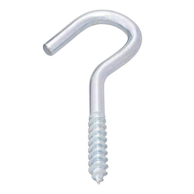 Hampton Small Zinc-Plated Silver Steel 4.1875 in. L Clothesline Hook 215 lb