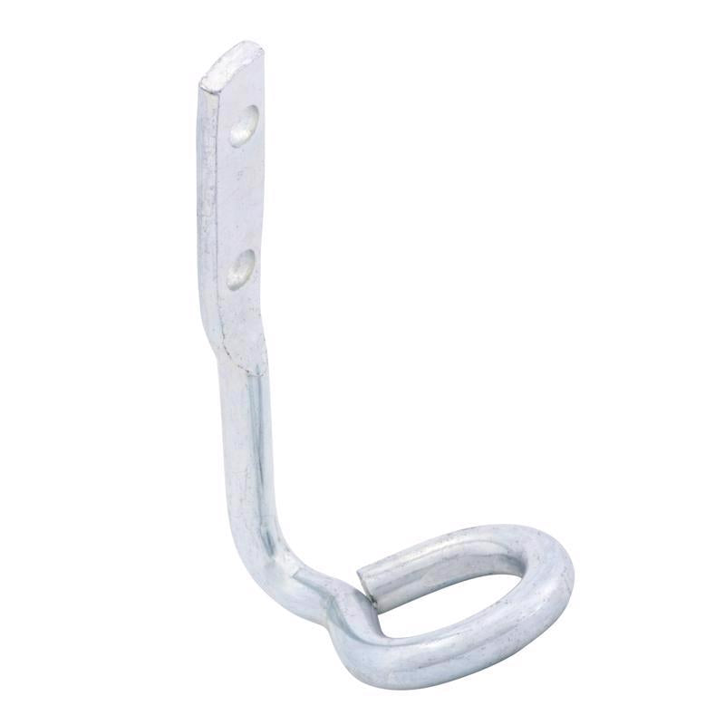 Hampton Small Zinc-Plated Silver Steel 4.125 in. L Rope Binding Hook 150 lb