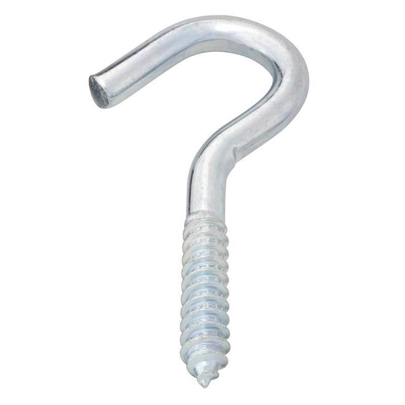 Hampton Small Zinc-Plated Silver Steel 4.25 in. L Clothesline Hook 300 lb