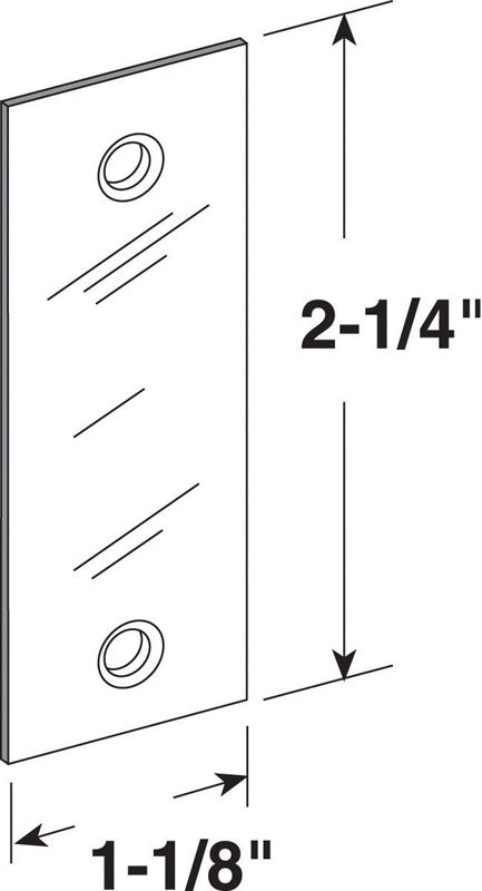 Prime-Line Gray Steel Edge Filler Plate