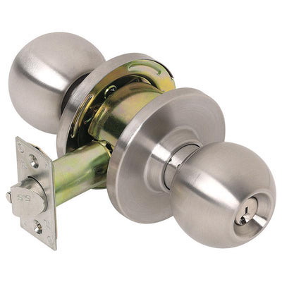 Tell Cortland Satin Chrome Classroom Lockset 1-3/4 in.