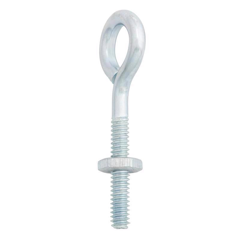 Hampton 3/16 in. X 2 in. L Zinc-Plated Steel Eyebolt Nut Included