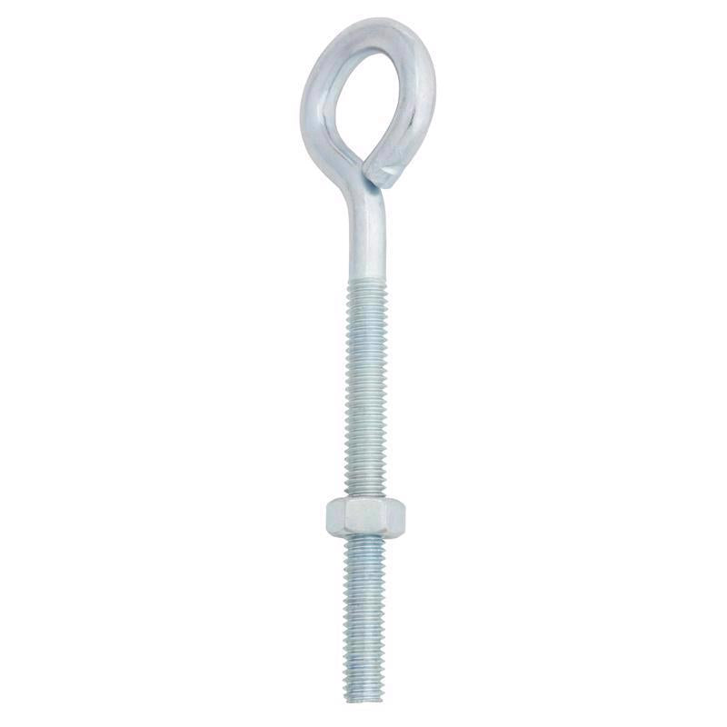 Hampton 5/16 in. X 5 in. L Zinc-Plated Steel Eyebolt Nut Included