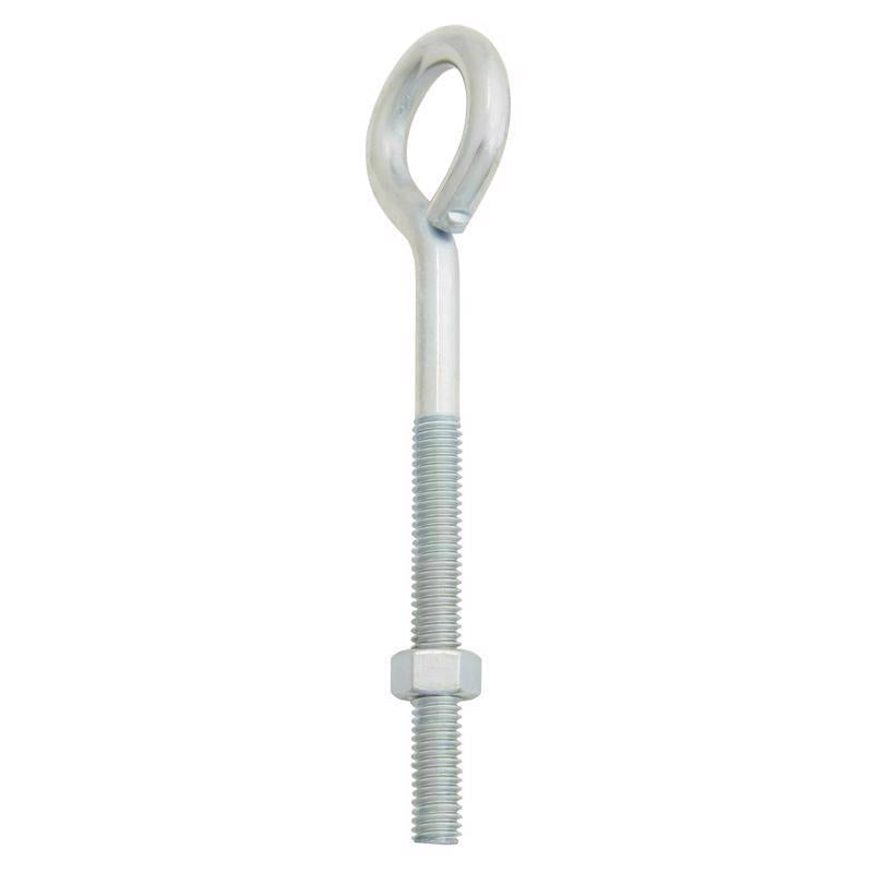 Hampton 3/8 in. X 6 in. L Zinc-Plated Steel Eyebolt Nut Included