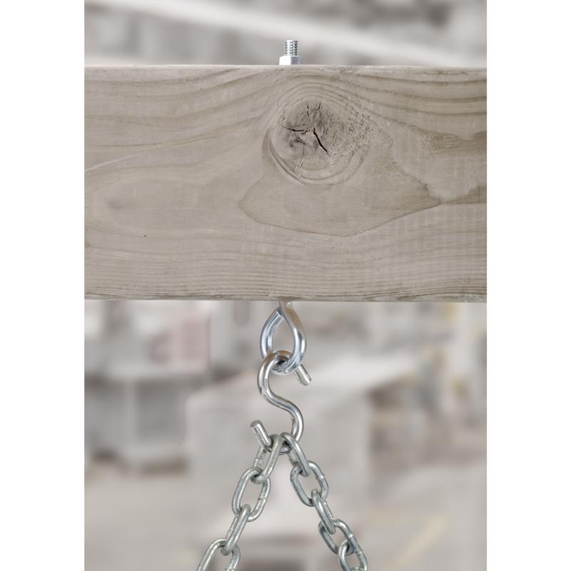 Hampton 3/8 in. X 8 in. L Zinc-Plated Steel Eyebolt Nut Included