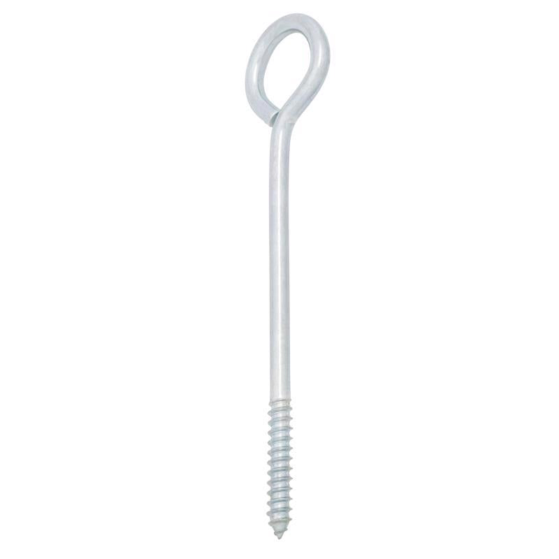 Hampton 3/8 in. X 8 in. L Zinc-Plated Steel Lag Thread Eyebolt