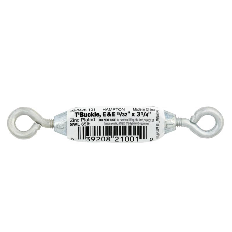 Hampton Zinc-Plated Aluminum/Steel Turnbuckle 65 lb