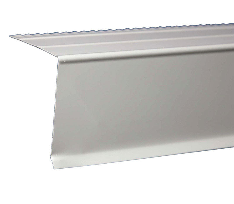 Amerimax 1.5 in. W X 10 ft. L Galvanized Steel Drip Edges White