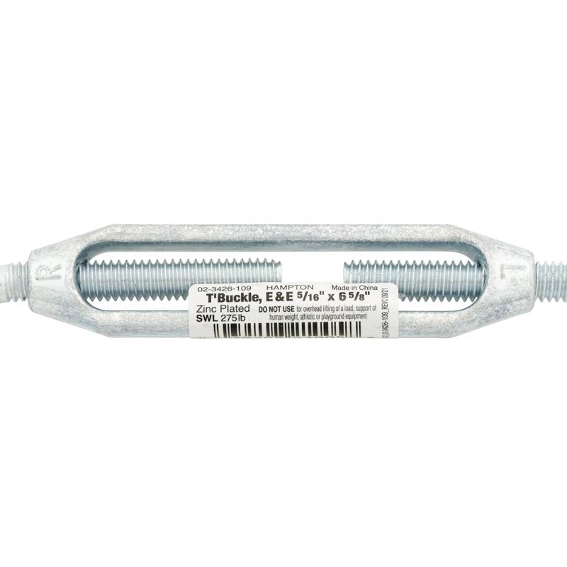 Hampton Zinc-Plated Aluminum/Steel Turnbuckle 275 lb