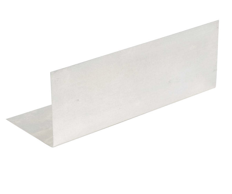 Amerimax 4 in. W X 12 in. L Galvanized Steel Pre-Bent Flashing Shingle Silver