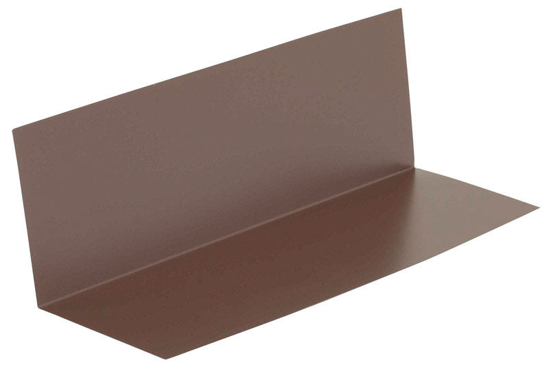 Amerimax 4 in. W X 12 in. L Galvanized Steel Pre-Bent Flashing Shingle Brown