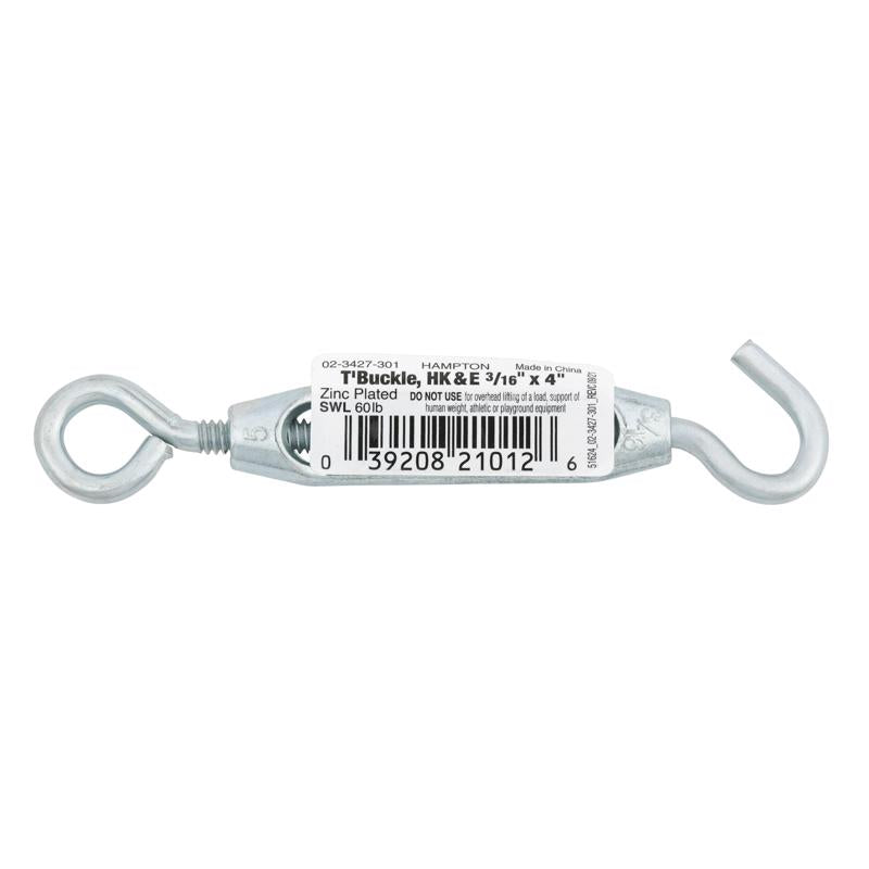 Hampton Zinc-Plated Aluminum/Steel Turnbuckle 70 lb