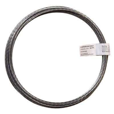 HILLMAN 50 ft. L Galvanized Steel 20 Ga. Wire