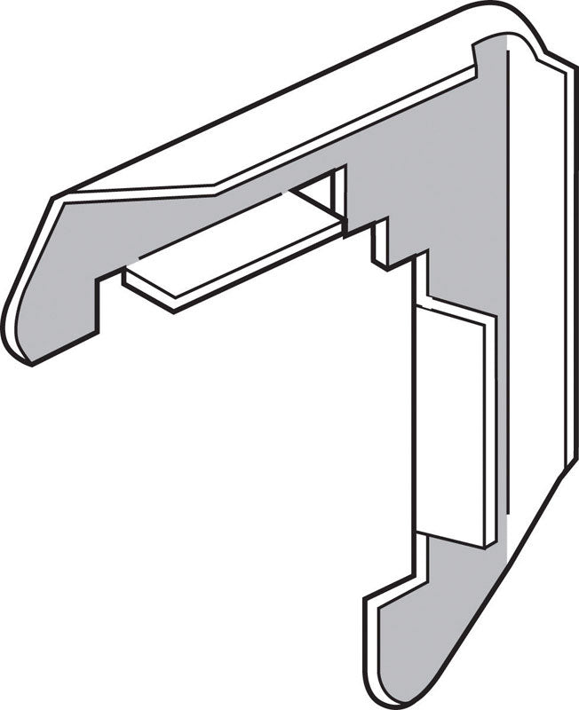 Prime-Line Mill Metal 7/16 in. W X 3/4 in. L Screen Frame Corner