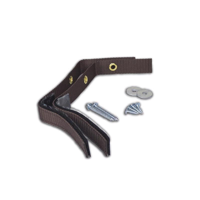 Quake Hold Ready America Nylon Self Adhesive Furniture Strap Brown Assorted 1 in. W X 15 in. L