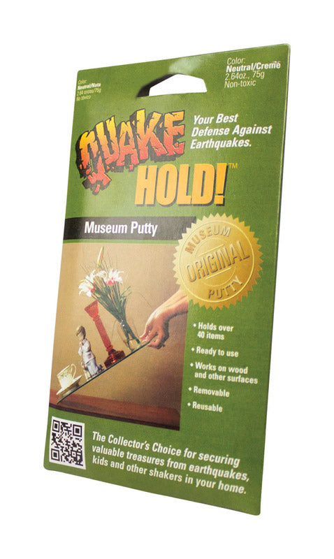 Quake Hold Ready America Matte Cream/Neutral Removable Museum Putty 1 lb