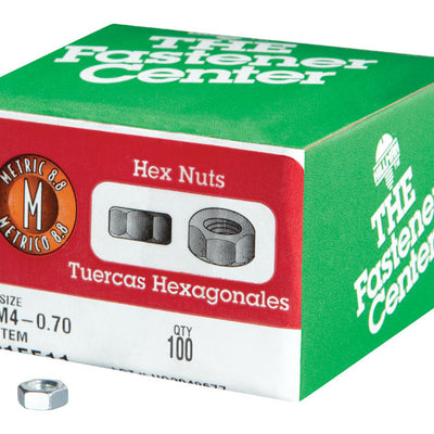 HILLMAN M4-0.70 mm Zinc-Plated Steel Metric Hex Nut 100 pk