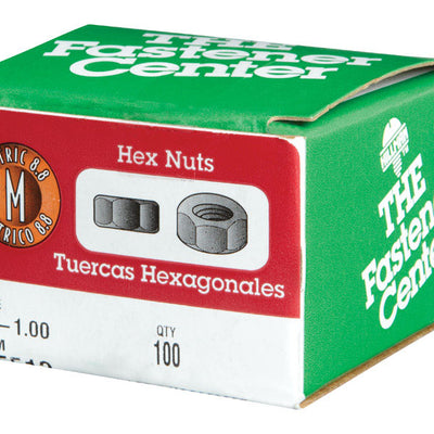 Hillman M6-1.00 mm Zinc-Plated Steel Metric Hex Nut 100 pk