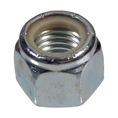 HILLMAN M6-1.00 mm Zinc-Plated Steel Metric Nylon Lock Nut 50 pk