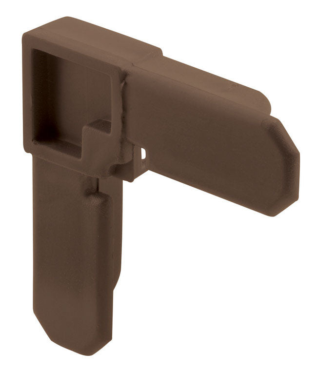 Prime-Line Bronze Plastic 5/16 in. W X 3/4 in. L Screen Frame Corner