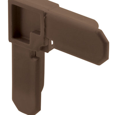 Prime-Line Bronze Plastic 5/16 in. W X 3/4 in. L Screen Frame Corner