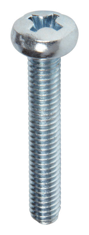 HILLMAN M4-0.7 Ga. X 25 mm L Phillips Pan Head Zinc-Plated Steel Metric Machine Screws