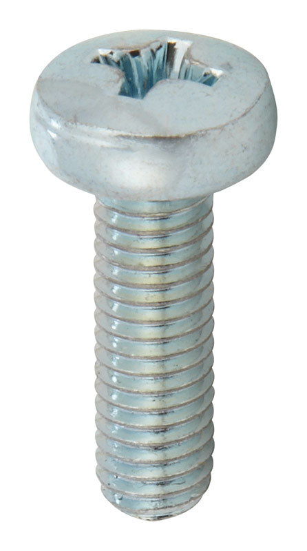 HILLMAN M5-0.8 Ga. X 16 mm L Phillips Pan Head Zinc-Plated Steel Metric Machine Screws