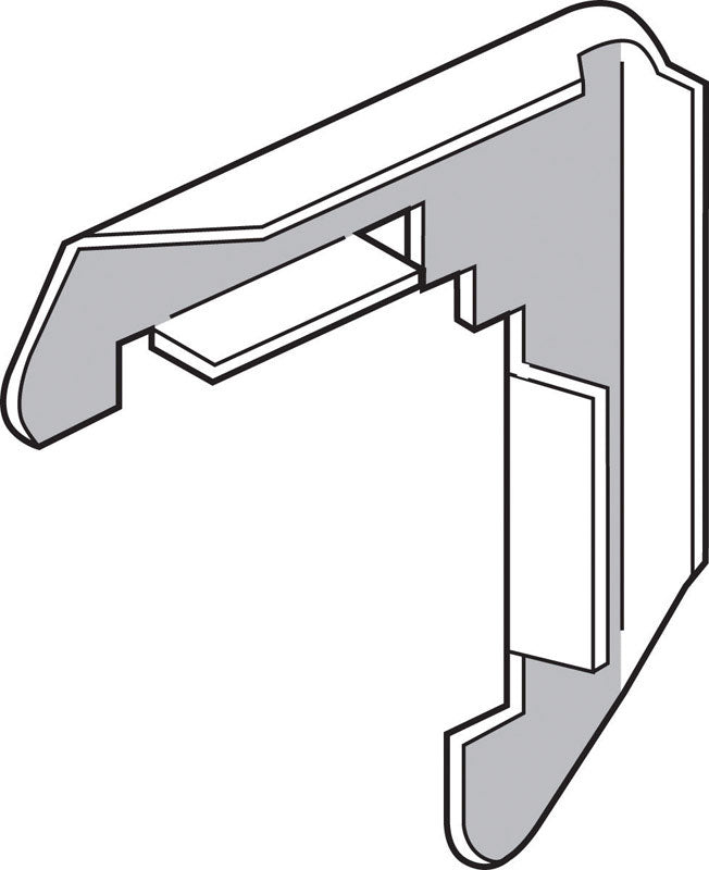 Prime-Line Mill Metal 5/16 in. W X 3/4 in. L Screen Frame Corner