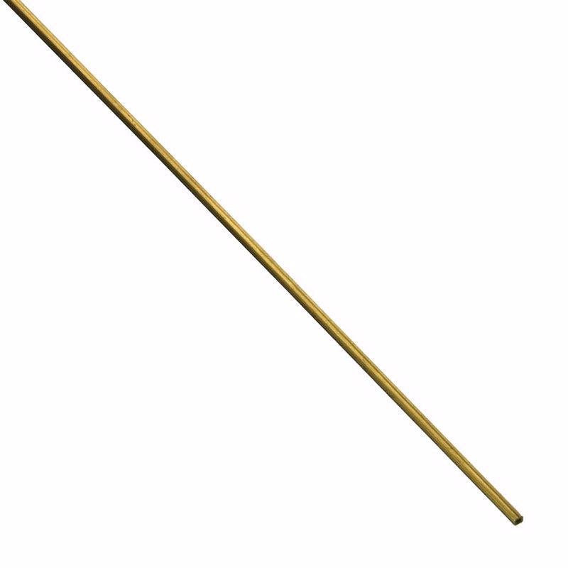 K&S 1/16 in. W X 12 in. L Square Brass Tube 2 pk