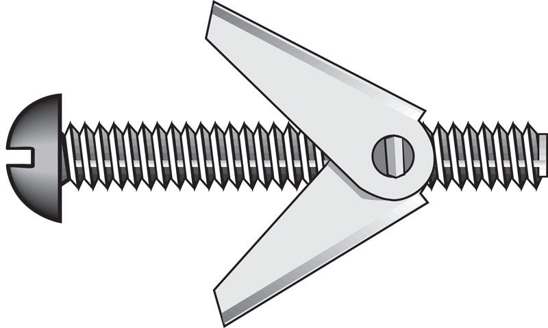 HILLMAN Fas-N- Tite 3/16 in. D X 3 in. L Round Zinc-Plated Steel Toggle Bolt