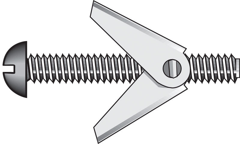 HILLMAN Fas-N- Tite 3/16 in. D X 4 in. L Round Zinc-Plated Steel Toggle Bolt