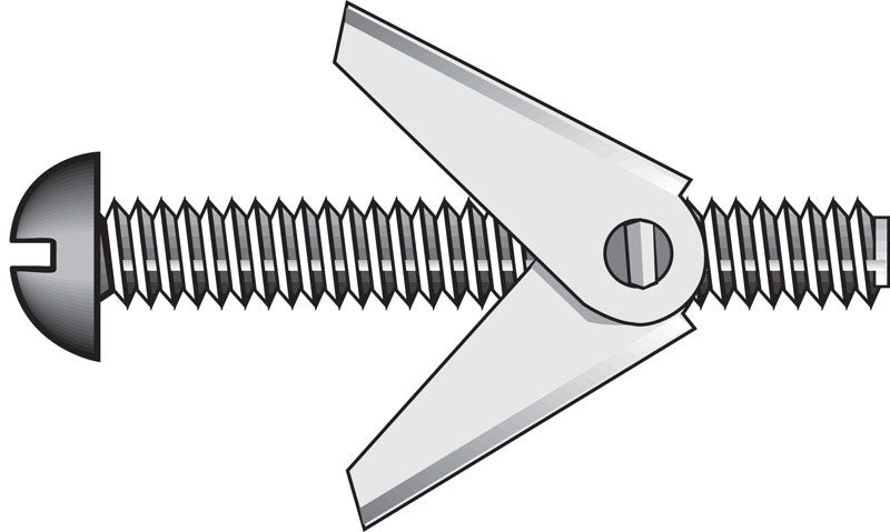 HILLMAN Fas-N- Tite 1/4 in. D X 4 in. L Round Steel Toggle Bolt