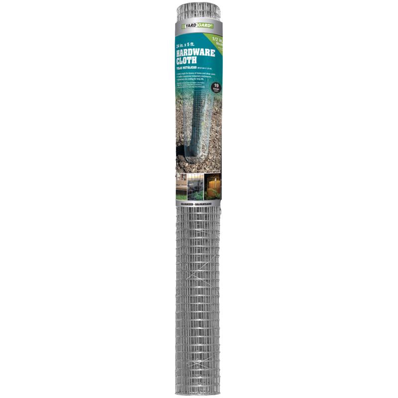 Garden Craft 24 in. H X 5 ft. L Galvanized Steel Hardware Cloth 1/2 in.