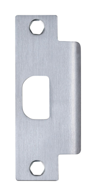 Tell Satin Silver Stainless Steel Strike Plate
