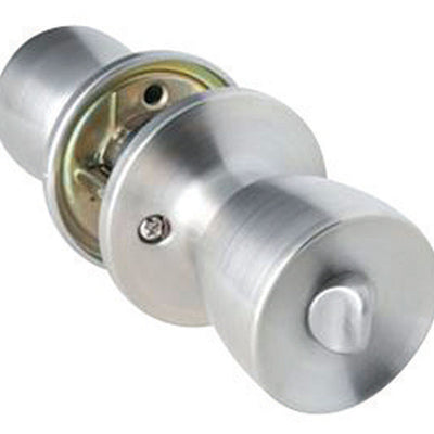 Home Plus Satin Chrome Privacy Lockset 1-3/4 in.