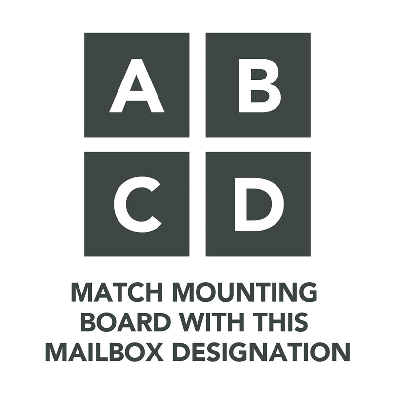 Architectural Mailboxes Black Plastic Mailbox Mounting Board .090 Ga. 13-1/16 in. L
