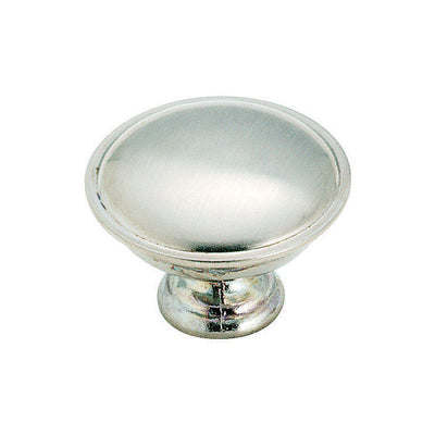 Amerock Allison Round Cabinet Knob 1-5/16 in. D 15/16 in. Brushed Chrome