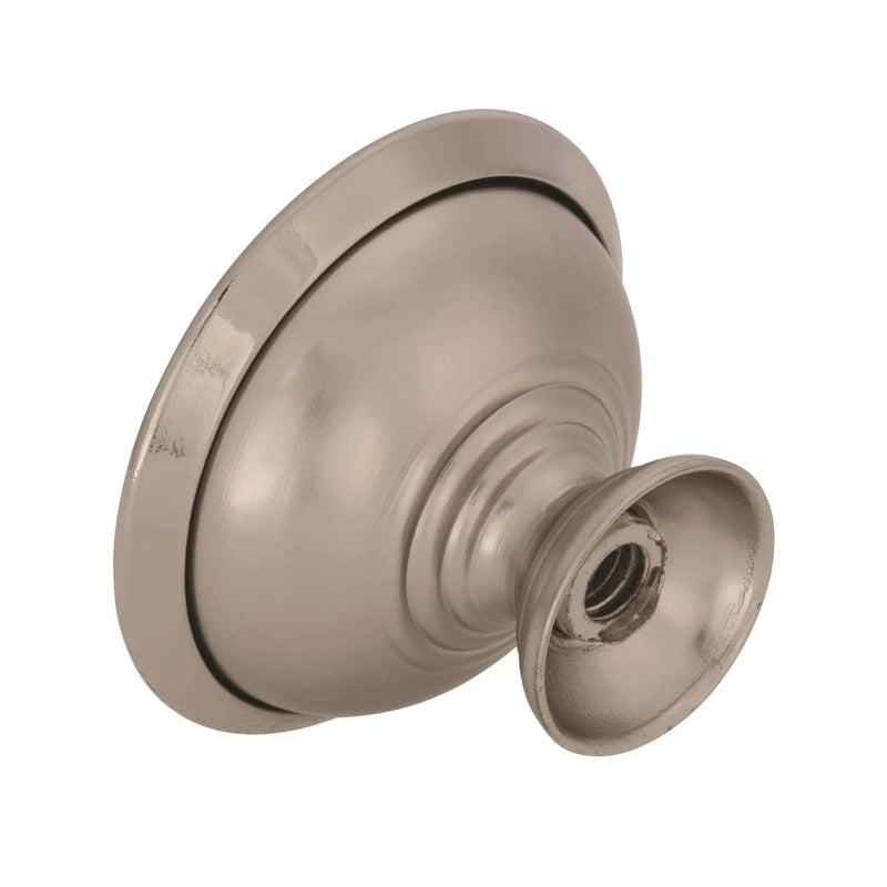 Amerock Allison Round Cabinet Knob 1-5/16 in. D 15/16 in. Brushed Chrome