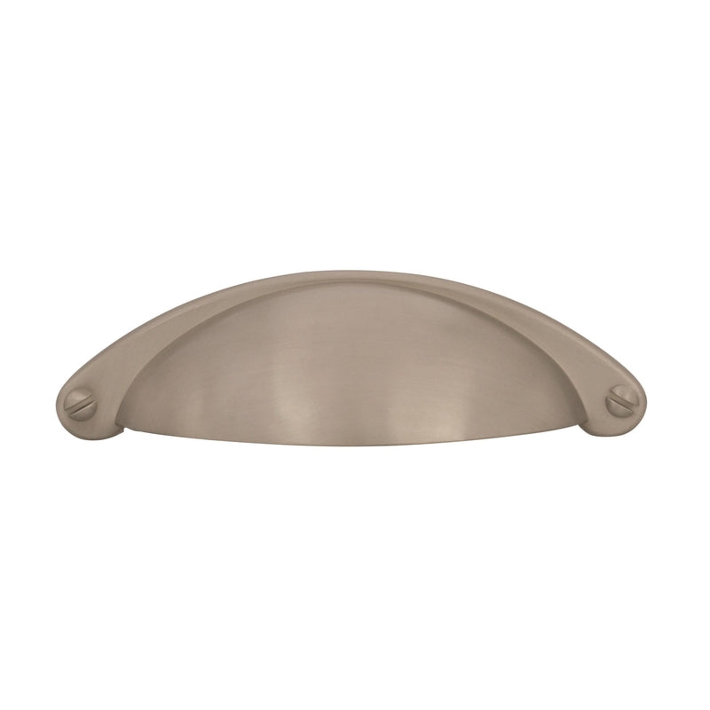 Amerock Traditional Cup Cabinet Pull Cup 2-1/2 in. Satin Nickel Silver