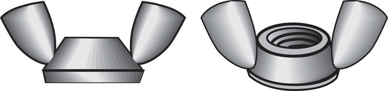 HILLMAN 6-32 in. Zinc-Plated Steel SAE Wing Nut