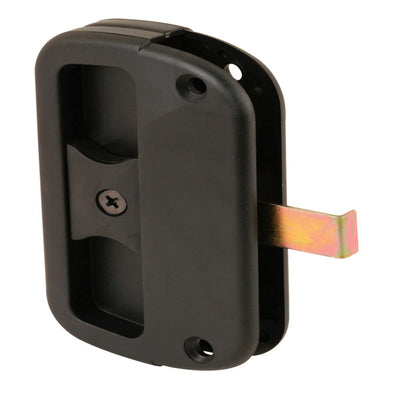 Prime-Line Zinc-Plated Black Plastic Sliding Door Latch