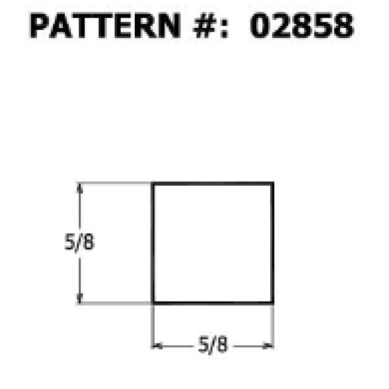 Alexandria Moulding Square Hardwood Dowel 5/8 in. D X 36 in. L Gray