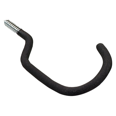 Crawford 8.5 in. L Vinyl Coated Black Steel Large Bike Hook Bicycle Hook 40 lb. cap.