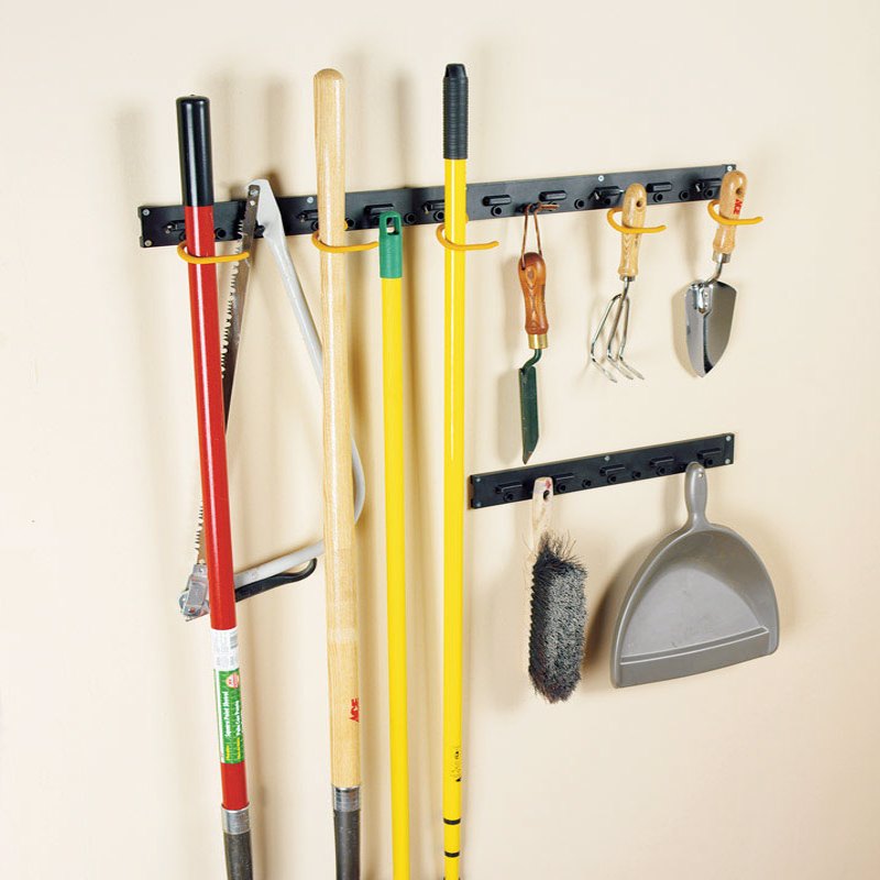 Crawford 64 in. L Black Plastic Smart Storage Rack Rack 50 lb. cap.
