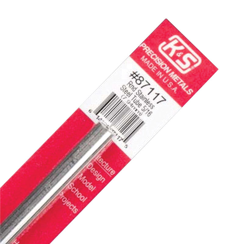 K&S 5/16 in. D X 1 ft. L Stainless Steel Tube