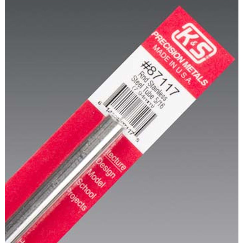 K&S 5/16 in. D X 1 ft. L Stainless Steel Tube