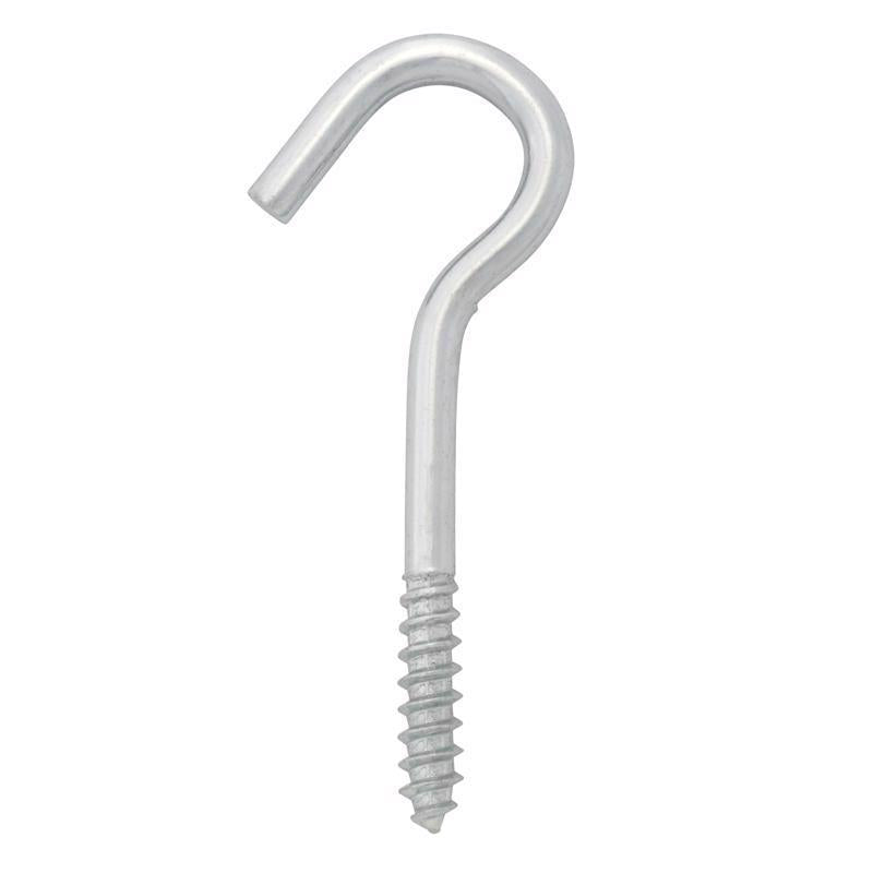 Hampton Small Zinc-Plated Silver Steel 2-1/2 in. L Ceiling Hook 45 lb